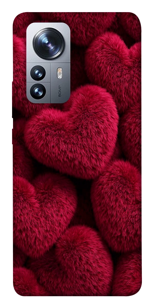Чехол Fluffy hearts для Xiaomi 12