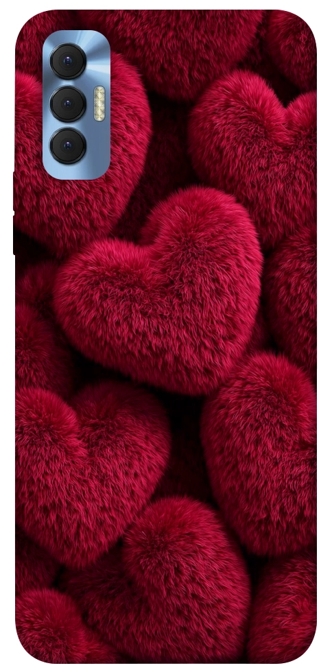Чехол Fluffy hearts для TECNO Spark 8P