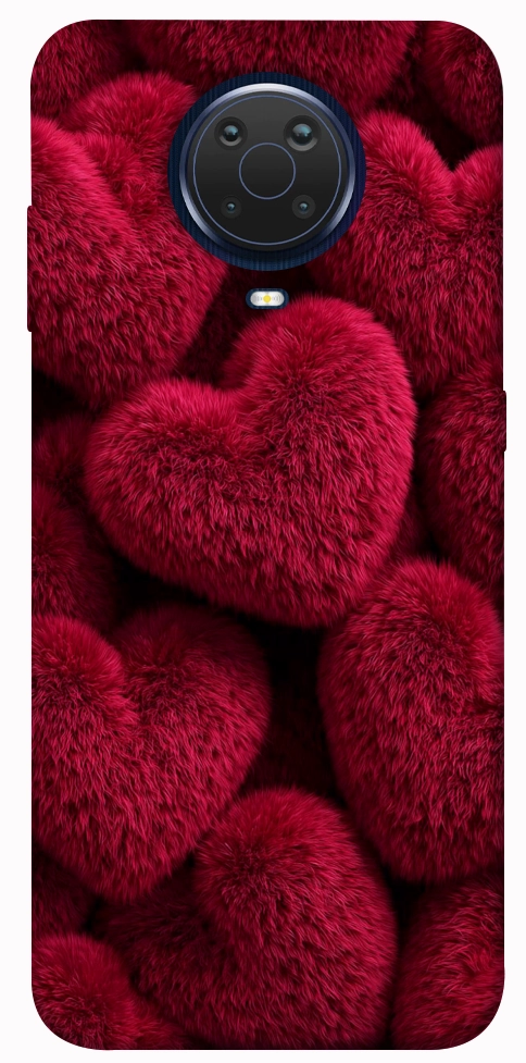 Чехол Fluffy hearts для Nokia G20
