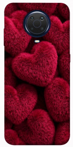 Чехол Fluffy hearts для Nokia G10