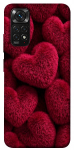 Чохол Fluffy hearts для Xiaomi Redmi Note 11S