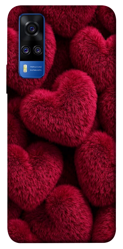Чехол Fluffy hearts для Vivo Y51a