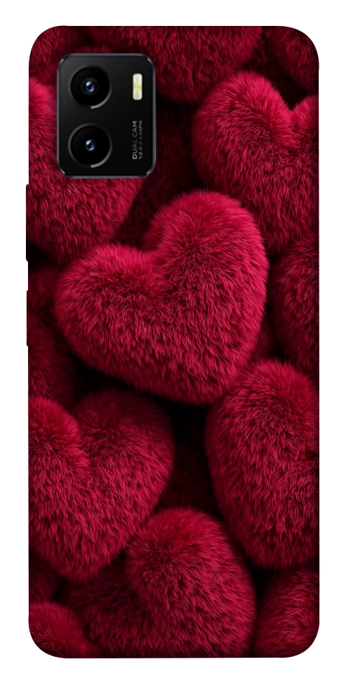 Чехол Fluffy hearts для Vivo Y15s