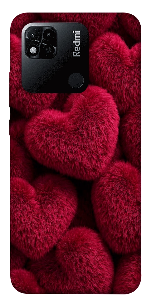 Чохол Fluffy hearts для Xiaomi Redmi 10A
