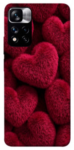 Чехол Fluffy hearts для Xiaomi Redmi Note 11 5G