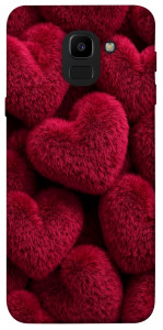 Чохол Fluffy hearts для Galaxy J6 (2018)