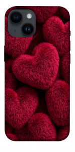 Чохол Fluffy hearts для iPhone 14