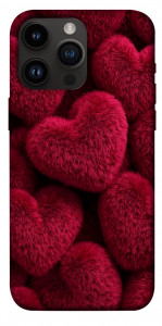 Чохол Fluffy hearts для iPhone 14 Pro Max