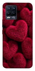 Чехол Fluffy hearts для Realme 8