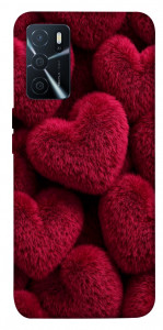 Чохол Fluffy hearts для Oppo A16s