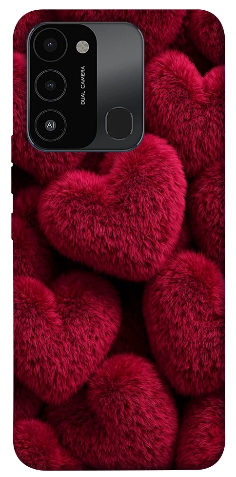 Чехол Fluffy hearts для TECNO Spark 8C