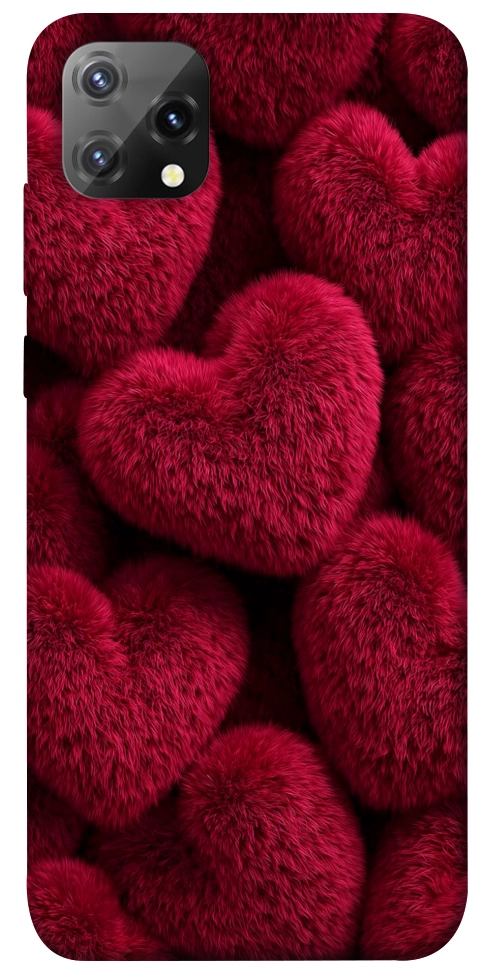 Чохол Fluffy hearts для Blackview A55