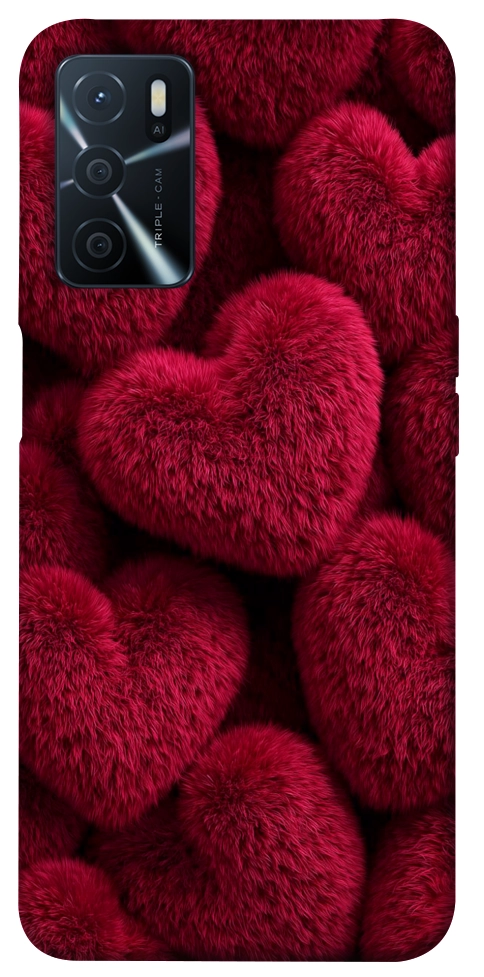 Чехол Fluffy hearts для Oppo A54s