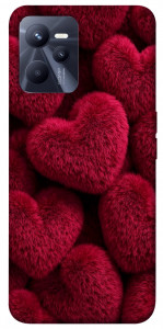 Чохол Fluffy hearts для Realme C35