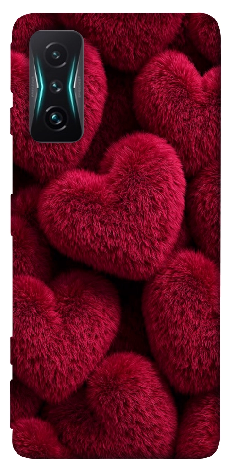 Чехол Fluffy hearts для Xiaomi Redmi K50 Gaming