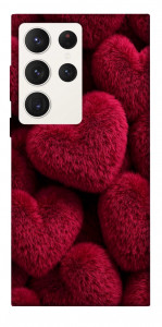 Чохол Fluffy hearts для Galaxy S23 Ultra