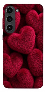 Чехол Fluffy hearts для Galaxy S23