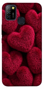 Чехол Fluffy hearts для Infinix Hot 10 Lite
