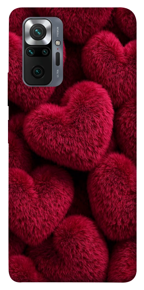 Чехол Fluffy hearts для Xiaomi Redmi Note 10 Pro Max