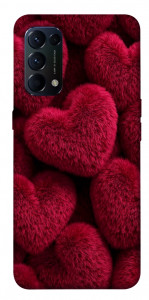 Чехол Fluffy hearts для Oppo Reno 5 4G