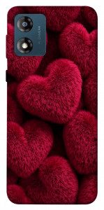 Чехол Fluffy hearts для Motorola Moto E13