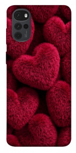 Чохол Fluffy hearts для Motorola Moto G22