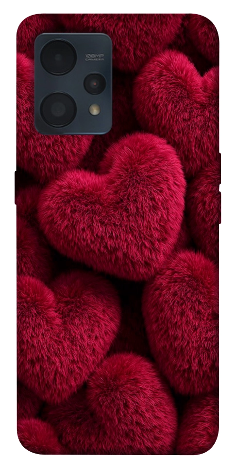 Чехол Fluffy hearts для Realme 9 Pro+