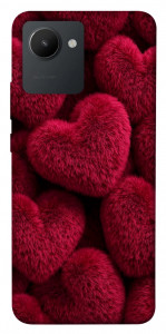 Чехол Fluffy hearts для Realme C30