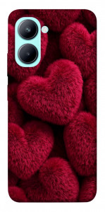 Чехол Fluffy hearts для Realme C33