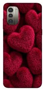 Чохол Fluffy hearts для Nokia G11
