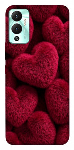 Чехол Fluffy hearts для Infinix Hot 12 Play