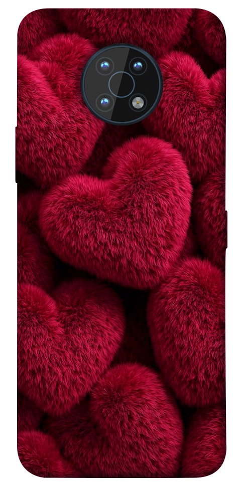 Чехол Fluffy hearts для Nokia G50