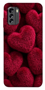 Чохол Fluffy hearts для Nokia G60