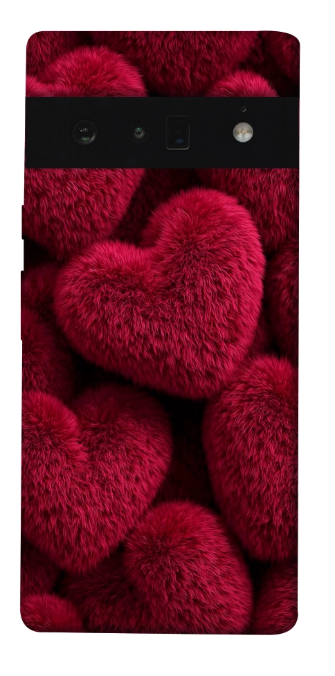 Чехол Fluffy hearts для Google Pixel 6 Pro