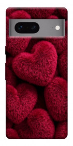 Чехол Fluffy hearts для Google Pixel 7