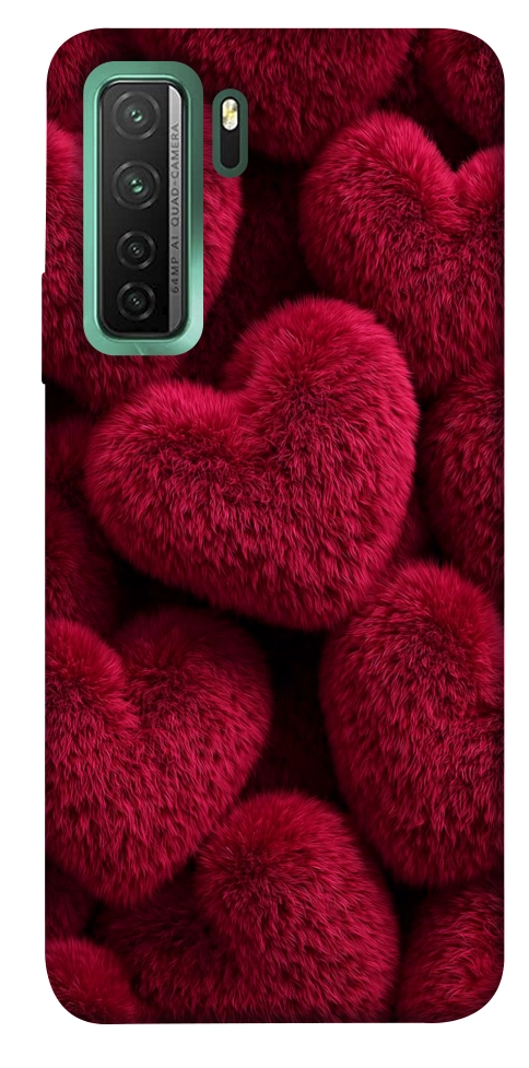 Чохол Fluffy hearts для Huawei nova 7 SE