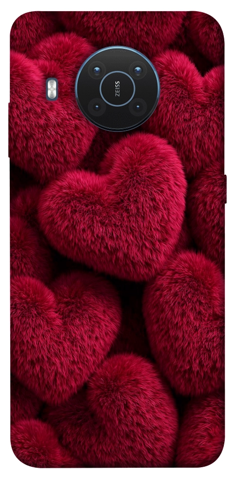 Чехол Fluffy hearts для Nokia X20