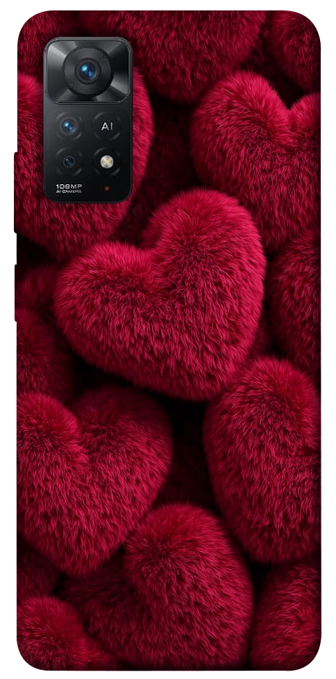 Чехол Fluffy hearts для Xiaomi Redmi Note 12 Pro