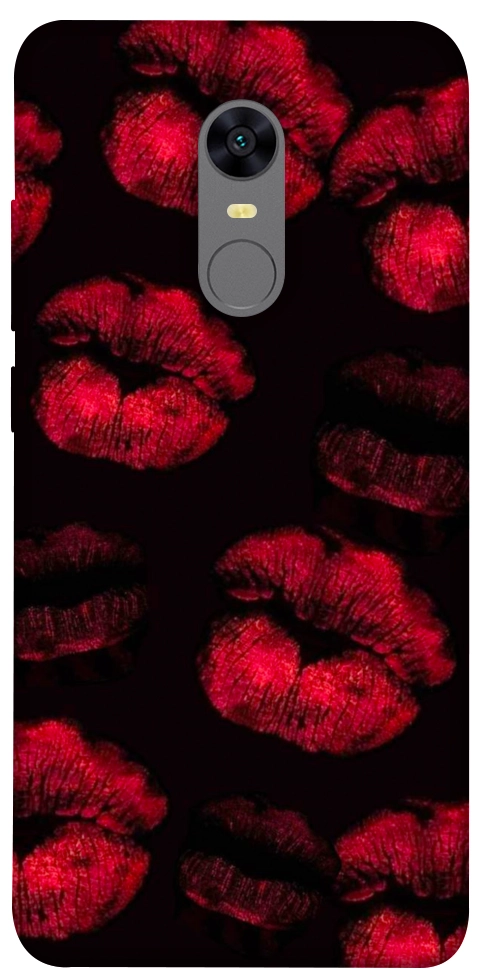 Чехол Kisses on black для Xiaomi Redmi Note 5 (Single Camera)