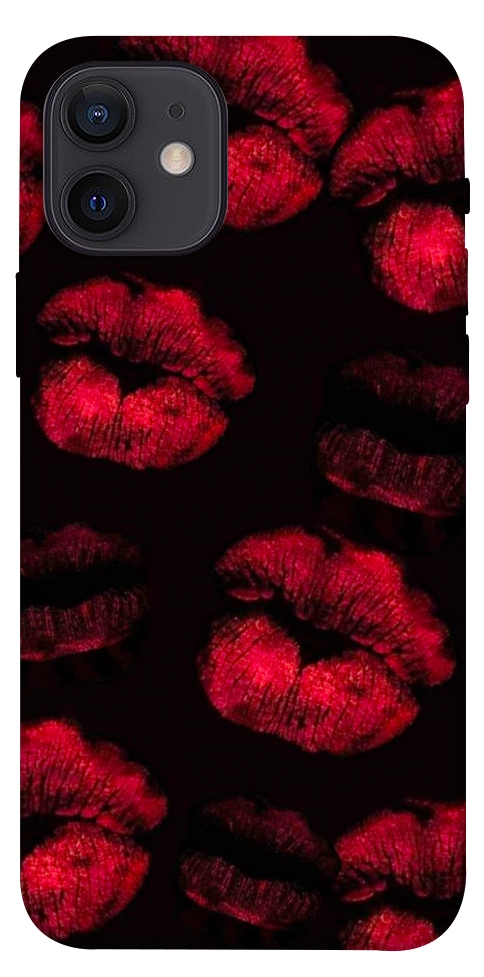 Чехол Kisses on black для iPhone 12