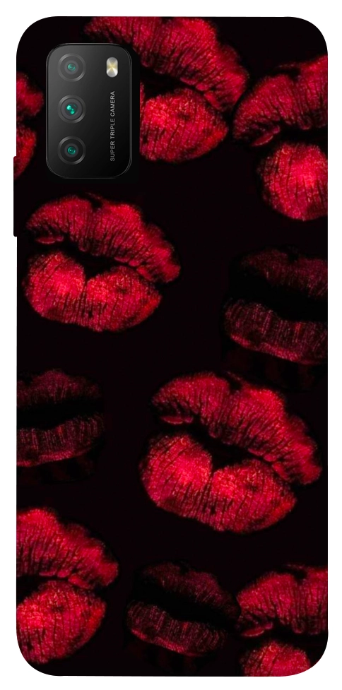 Чехол Kisses on black для Xiaomi Poco M3
