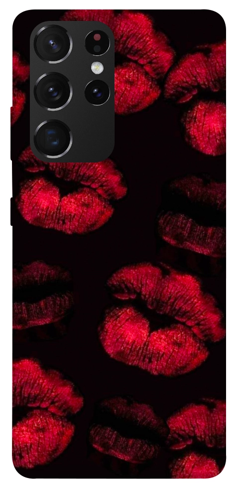 Чехол Kisses on black для Galaxy S21 Ultra