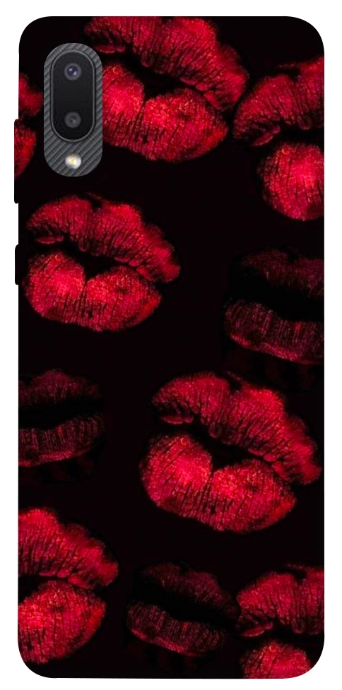 Чехол Kisses on black для Galaxy A02