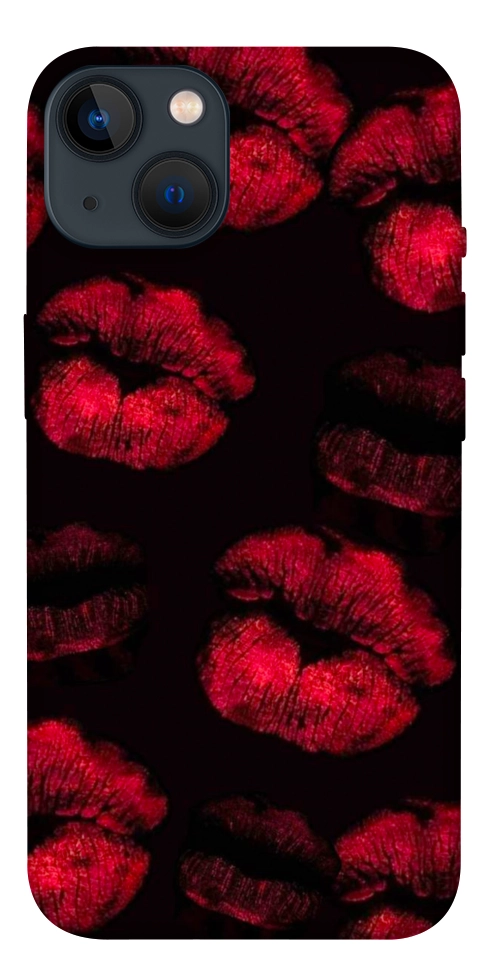 Чехол Kisses on black для iPhone 13