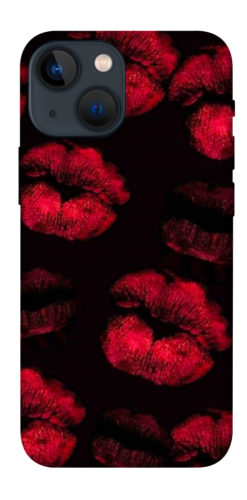 Чехол Kisses on black для iPhone 13 mini