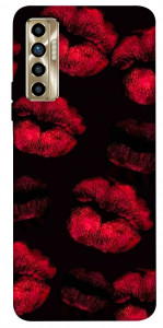 Чехол Kisses on black для TECNO Camon 17P