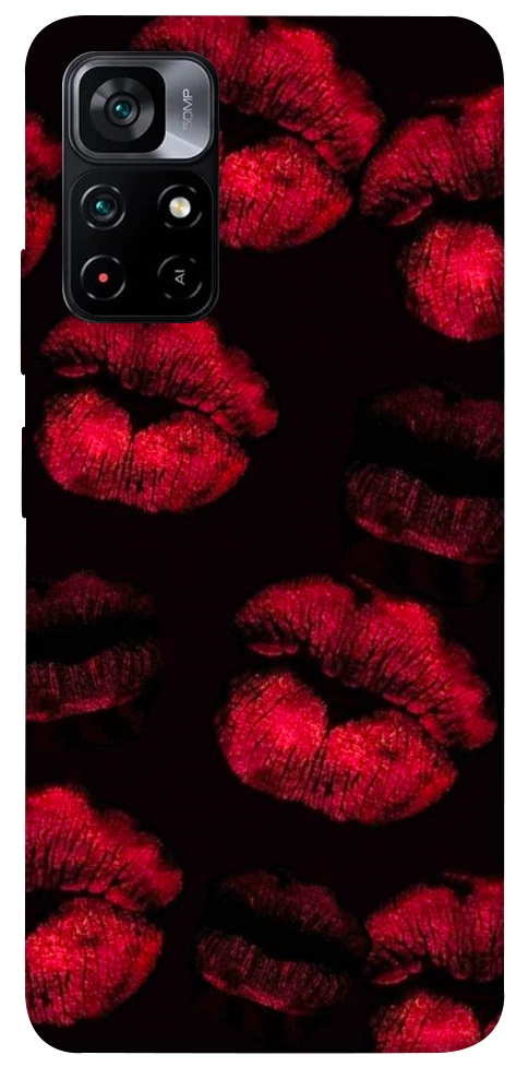 Чехол Kisses on black для Xiaomi Poco M4 Pro 5G