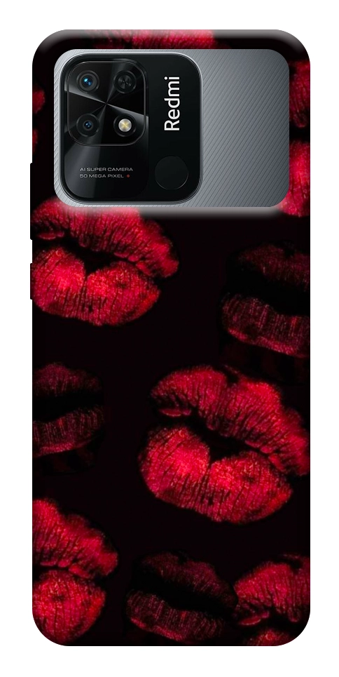 Чехол Kisses on black для Xiaomi Redmi 10C