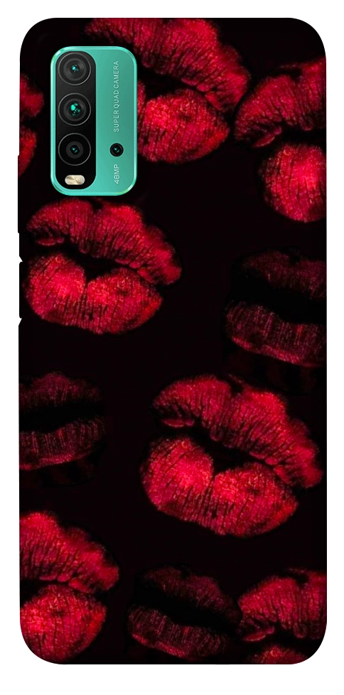 Чехол Kisses on black для Xiaomi Redmi Note 9 4G