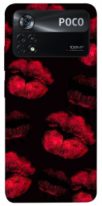 Чохол Kisses on black для Xiaomi Poco X4 Pro